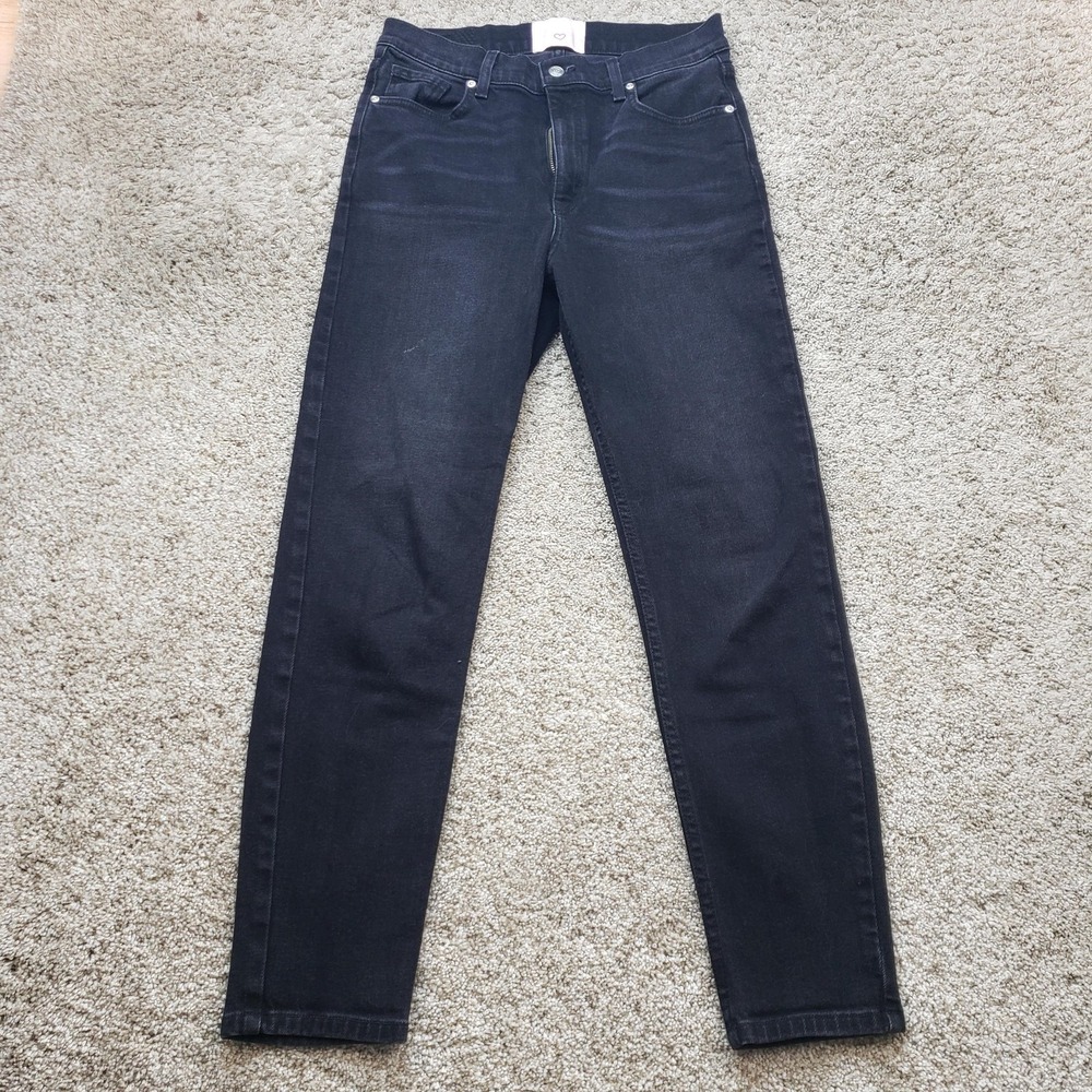 REVICE DENIM Jeans Womens 30x28.5 Black Skinny High Rise 5-Pocket Denim